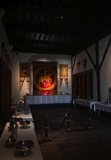 Medieval hall inside Dover Castle